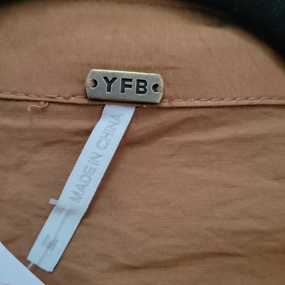 NWT Young Fabulous & Broke YFB ❤️ Derby Dress 👗 Marigold Burnt Umber Med - Picture 8 of 10